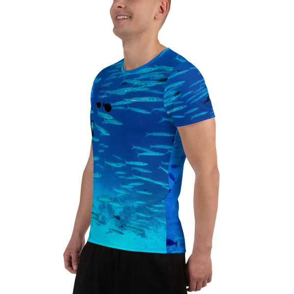 German Channel. Palau - All-Over Print Men's Athletic T-shirt