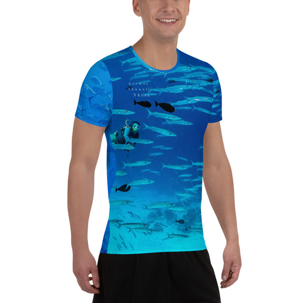 German Channel. Palau - All-Over Print Men's Athletic T-shirt
