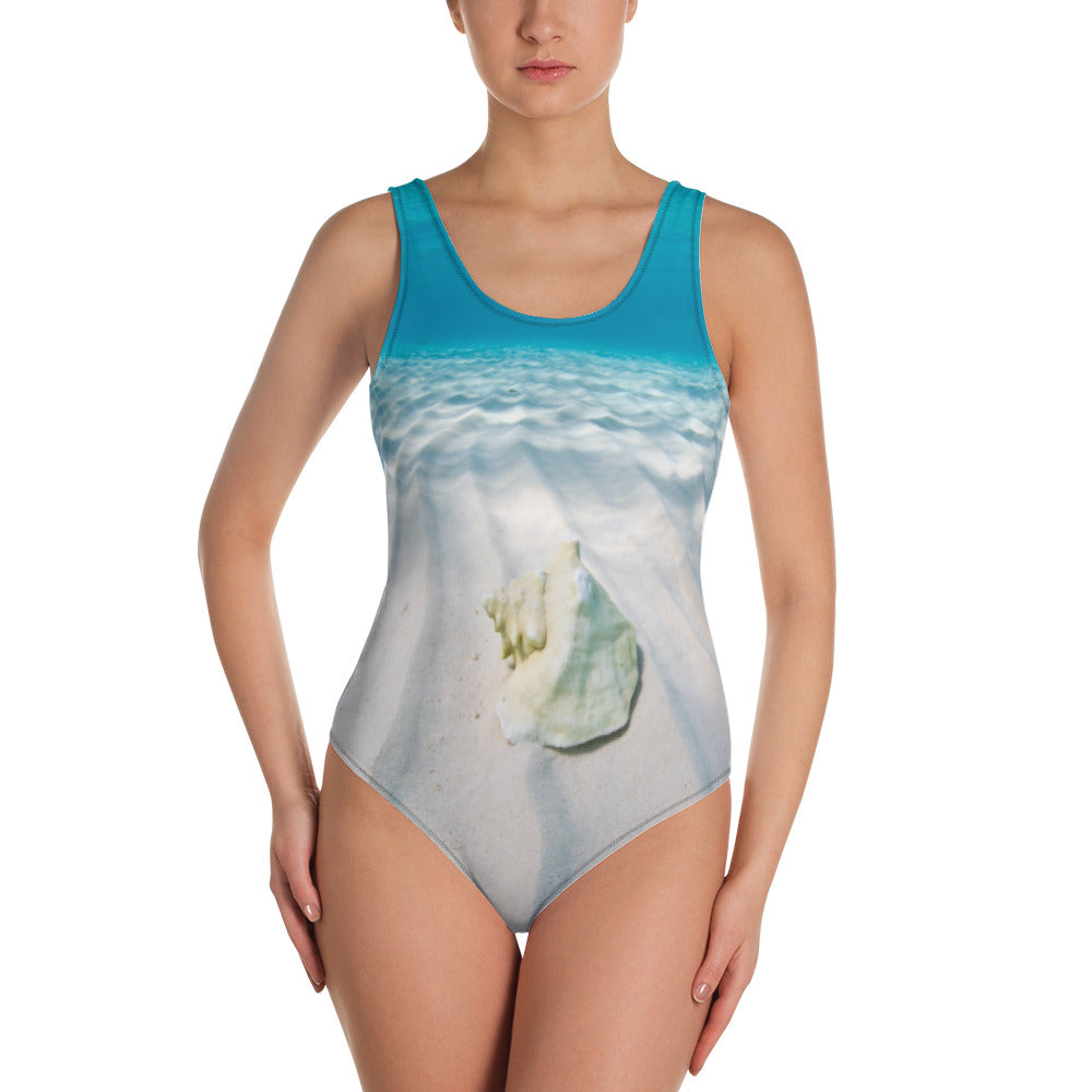 Bahamas Blue One-Piece Swimsuit