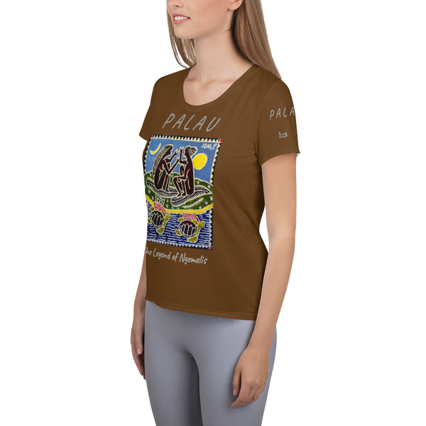 Palau Legends - Legend of Ngemelis - All-Over Print Women's Athletic T-shirt