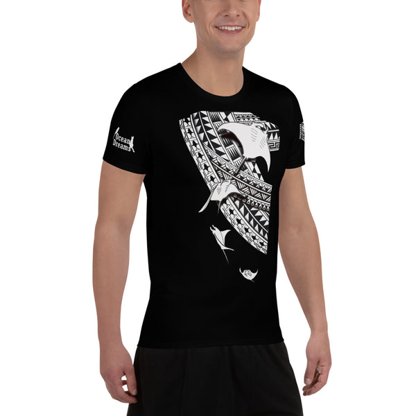 Leo Pugram Tattoo Style All-Over Print Men's Athletic T-Shirt