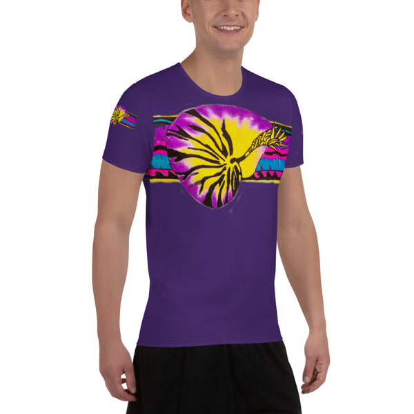 Micronesian Nautilus All-Over Print Men's Athletic T-shirt