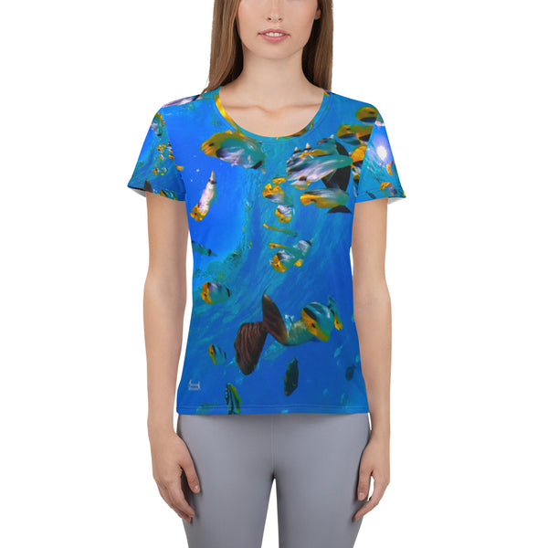Butterflyfish All-Over Print Women's Athletic T-shirt