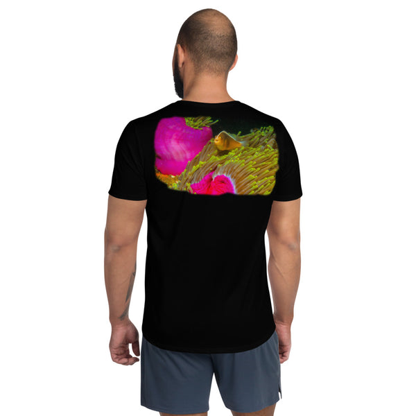 Anemone & Clown All-Over Print Men's Athletic T-shirt