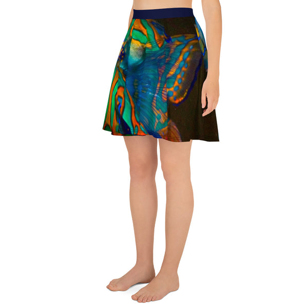 Mandarinfish Skater Skirt
