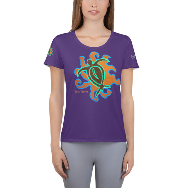 Pacific Traveler design All-Over Print Women's Athletic T-shirt