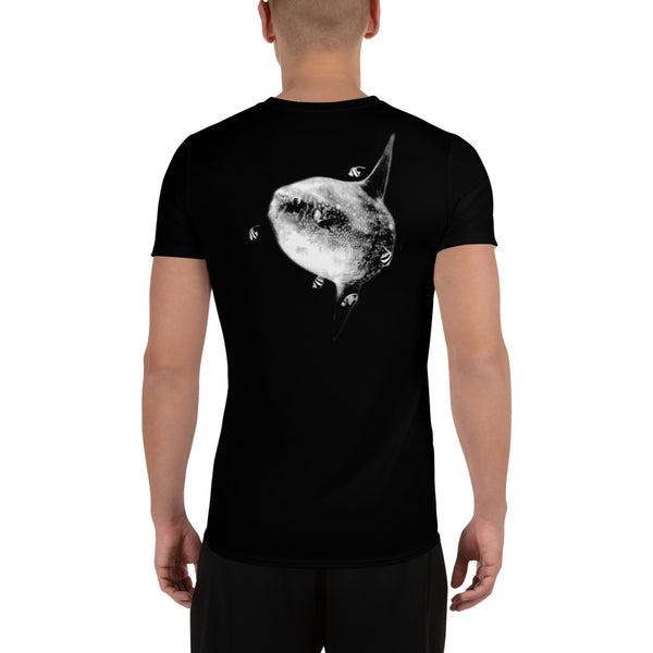Sunny Days Ocean Sunfish design All-Over Print Men's Athletic T-shirt