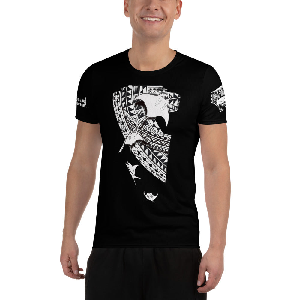Leo Pugram Tattoo Style All-Over Print Men's Athletic T-Shirt