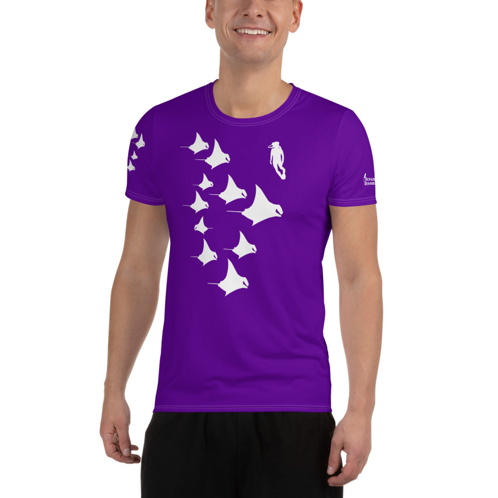 Manta Madness DriFit All-Over Print Men's Athletic T-Shirt