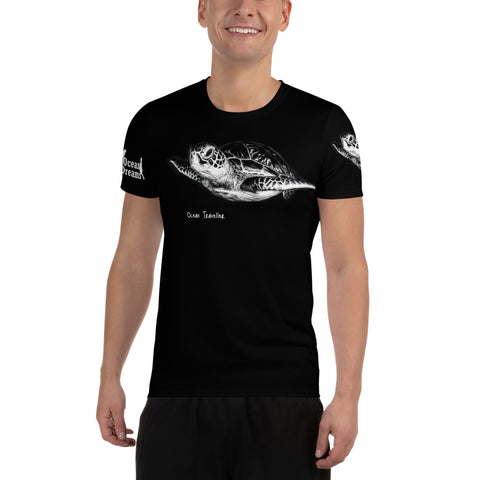 Max Dri Ocean Traveller Sea Turtles All-Over Print Men's Athletic T-shirt