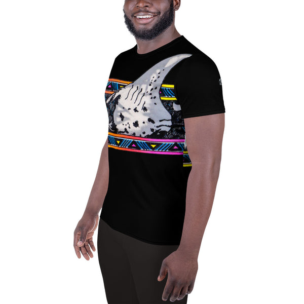 Manta Ray Melody All-Over Print Men's Athletic T-shirt