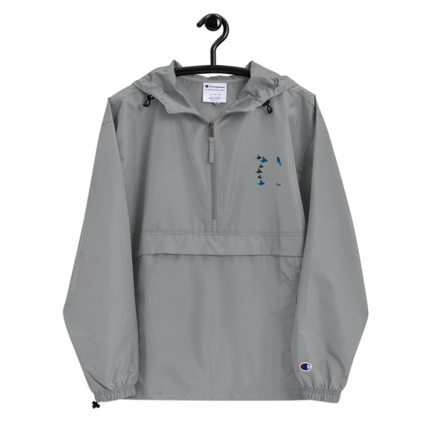 Manta Rays Embroidered Champion Packable Jacket