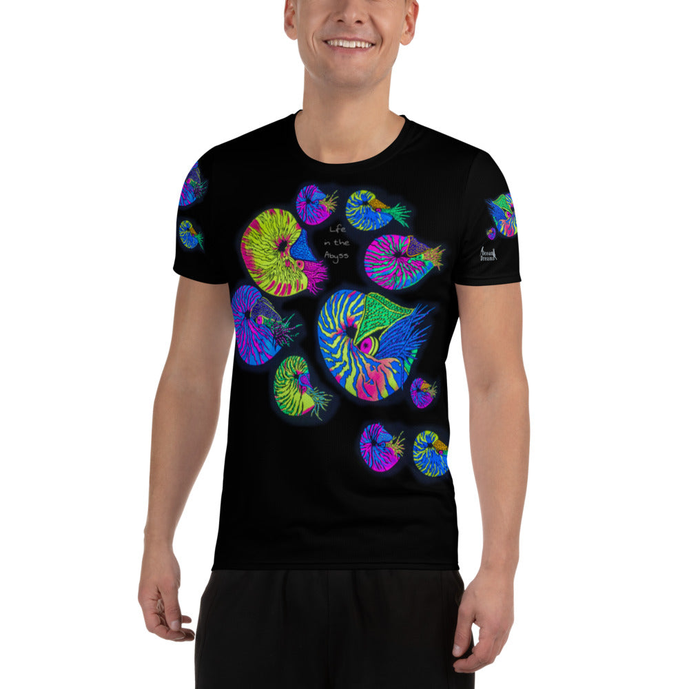 Life in the Abyss All-Over Print Men's Athletic T-shirt