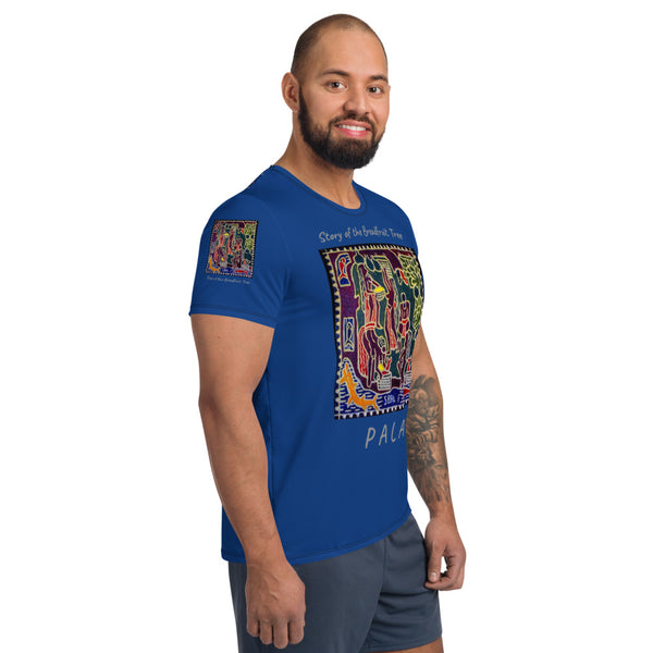 Palau Legends - Story of the Breadfruit Tree - All-Over Print Men's Athletic T-shirt