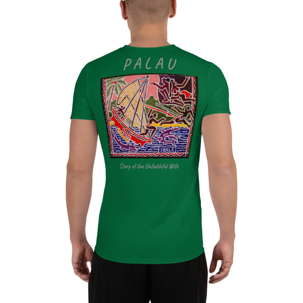 Palau Legends - Story of the Unfaithful Wife - All-Over Print Men's Athletic T-shirt