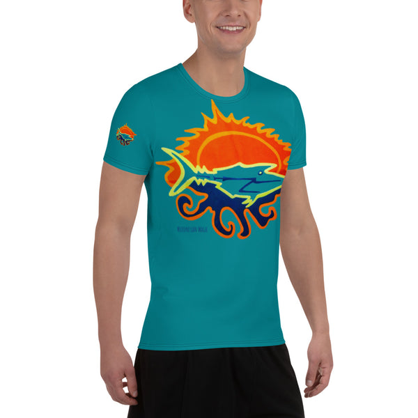 Micronesian Dream All-Over Print Men's Athletic T-shirt